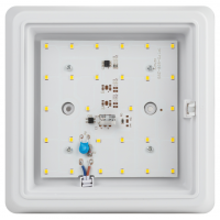 Светильник ЖКХ светодиодный ЭРА SPB-302-2-4K-15 IP40 15Вт 1200Лм 4000К акустический датчик квадрат накладной'