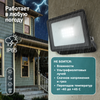 Прожектор светодиодный уличный ЭРА LPR-023-0-65K-020 20Вт 6500K 1600Лм IP65'