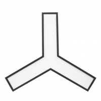 Светильник светодиодный Geometria ЭРА Igrek SPO-142-B-40K-044 44Вт 4000К 3000Лм IP40 800*800*80 черный подвесной'