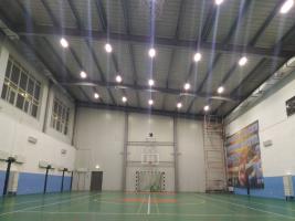 Модернизация освещения спортивного зала игровых видов спорта СК Курганово'