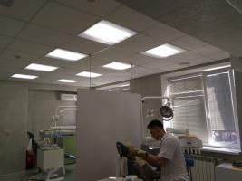 Замена светильников в стоматологической клинике АНО 